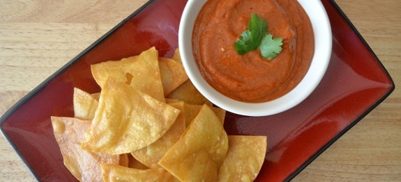 fogyókúrás chips és salsa